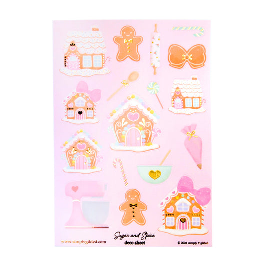 Sugar & Spice (Deco Sheet + light gold foil) (you pick)