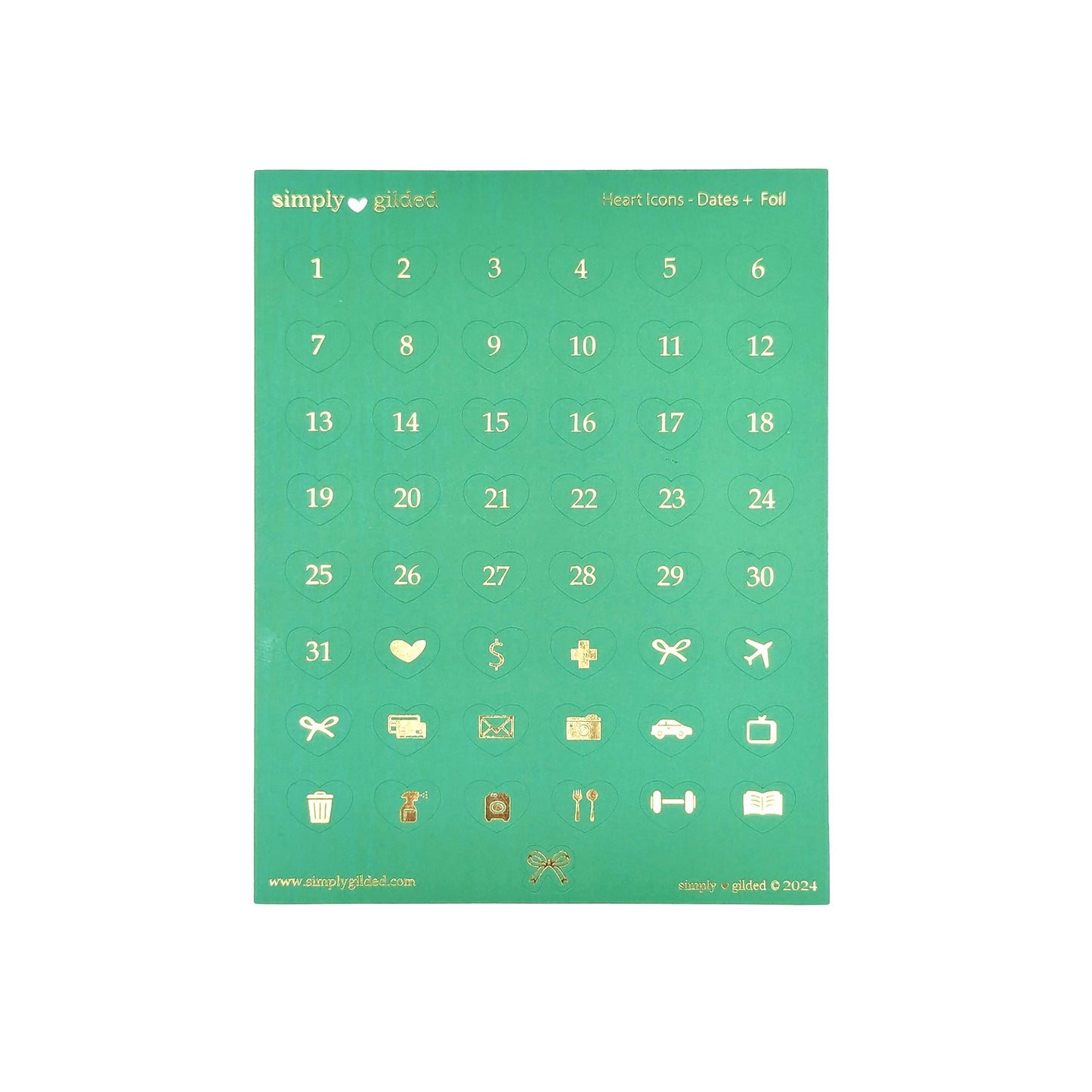 Colorful Date Dots (Dates) (you pick)