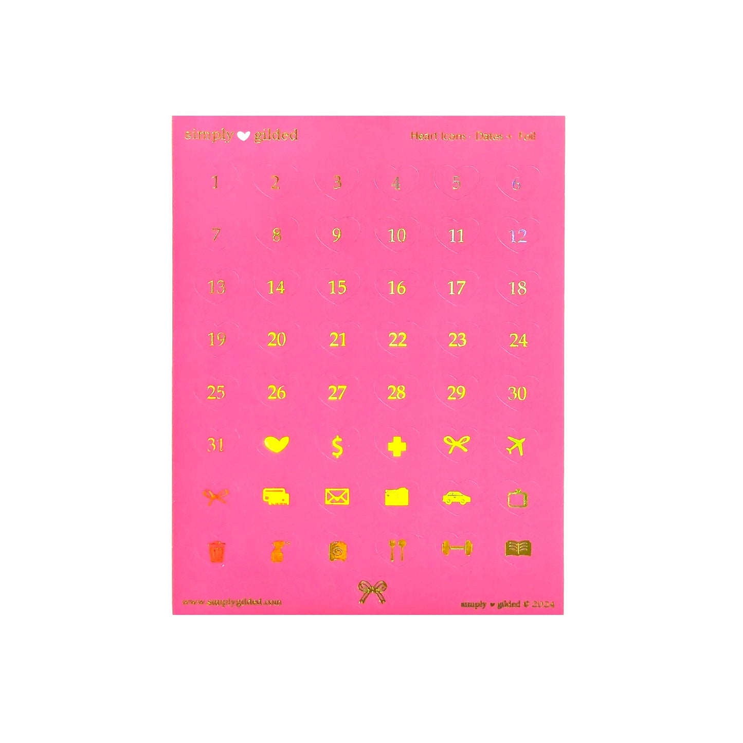 Colorful Date Dots (Dates) (you pick)