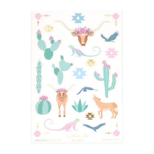 Southwest Love (Deco Sheet + light gold foil)