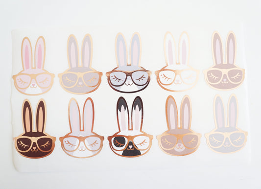 LABELS/SEALS - JUNIPER GLASSES + ROSE GOLD foil