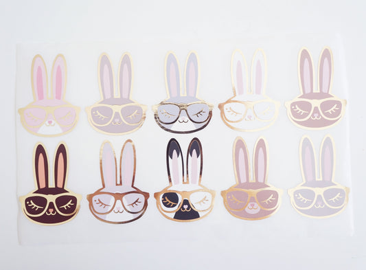 LABELS/SEALS - JUNIPER GLASSES + LIGHT GOLD foil