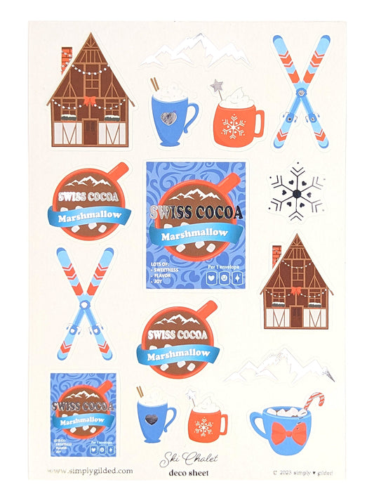 Ski Chalet (Deco Sheet + silver foil)
