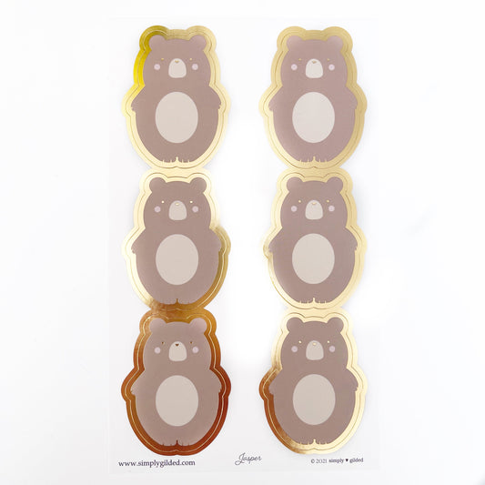 SEALS - Jasper + light gold foil (full body)